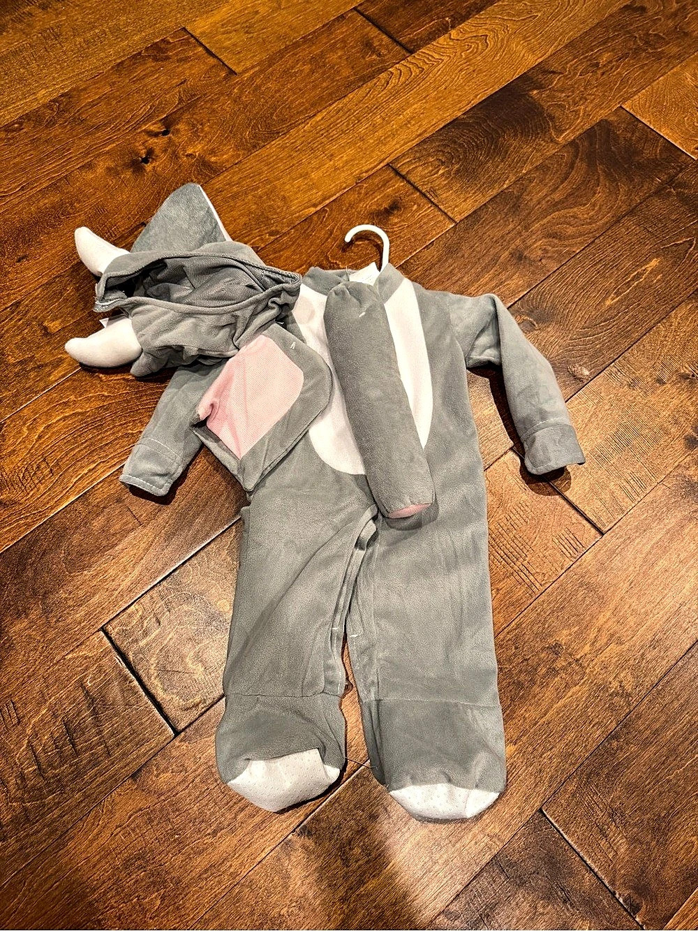 Elephant 2 Piece Set Gray Pink Footie Set Baby 0-6M NWT Halloween Costume